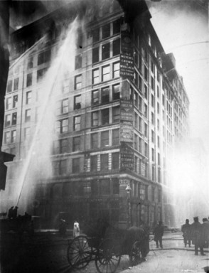 Triangle Shirt Factory Fire--March 25, 1911 (photographer unknown)