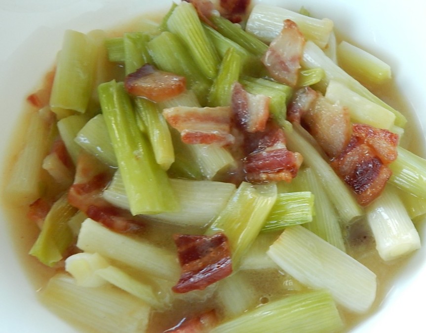 fried spring onions